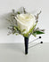 C2186 - White & Black Boutonniere