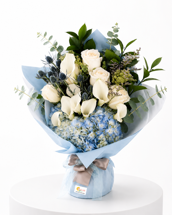 C7902 - Wrapped Flowers Bouquet