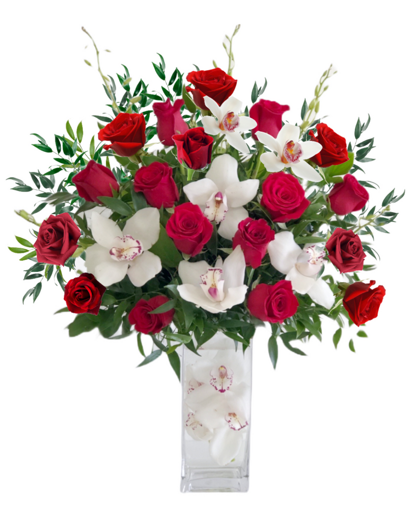 専用 クリスタルフラワーとレッドファントム A94 Teleflora's Mad Crush Bouquet (T18V300A) in Chicago IL - Soukal