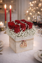 C6215 - Red Roses Wooden Box