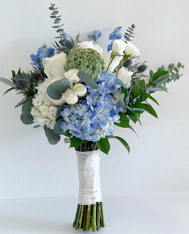 C5596 - Blue & White Prom Bouquet C5596 - Blue & White Prom Bouquet