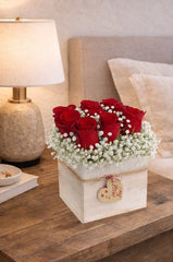 C6215 - Red Roses Wooden Box