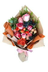 C6196 - Wrapped Flowers Bouquet